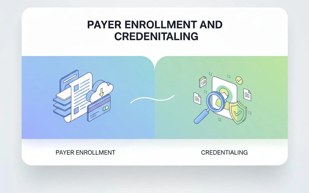 Difference Between Payer Enrollment and Credentialing