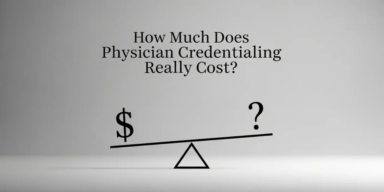 How Much Does Physician Credentialing Really Cost?