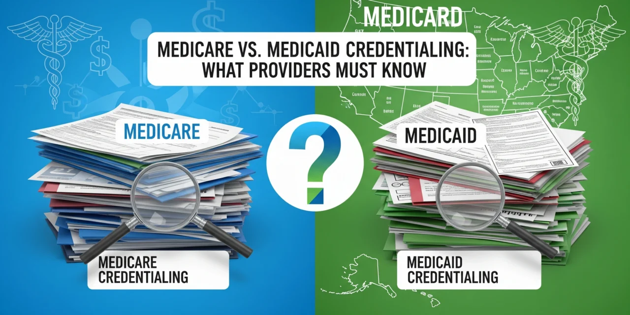 Medicare vs. Medicaid Credentialing: What Providers Must Know