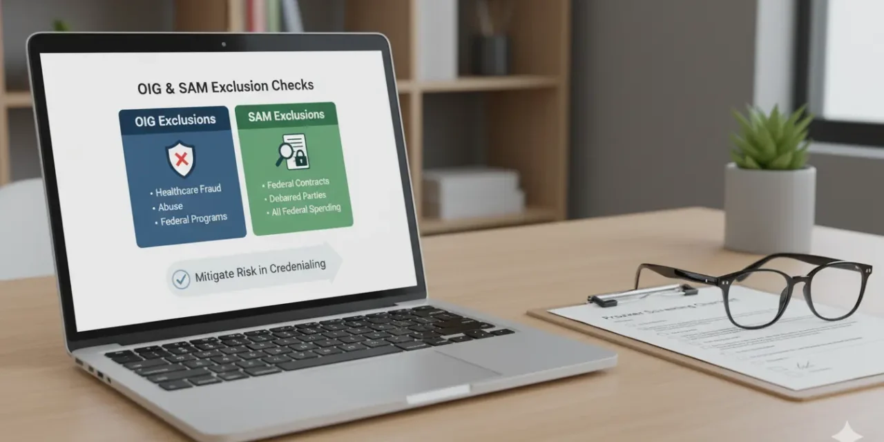 Understanding OIG & SAM Exclusion Checks in Credentialing